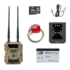 Kit camera vanatoare PNI Hunting 400C PRO 24MP, carcasa si sufa securitate, acumulator 7.2Ah si card 32Gb