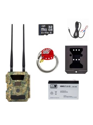 Kit camera vanatoare PNI Hunting 400C PRO 24MP, carcasa si sufa securitate, acumulator 7.2Ah si card 32Gb